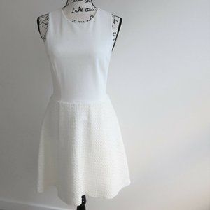 Alice + Olivia White Fit and Flare Dress